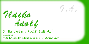 ildiko adolf business card